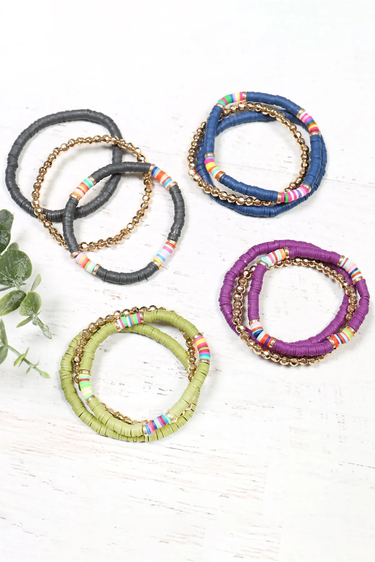 FIMO METAL MULTI ELASTIC BRACELET