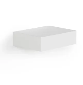 Floating White Wall Shelf