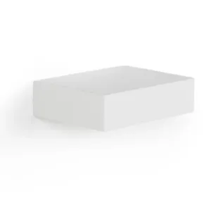 Floating White Wall Shelf