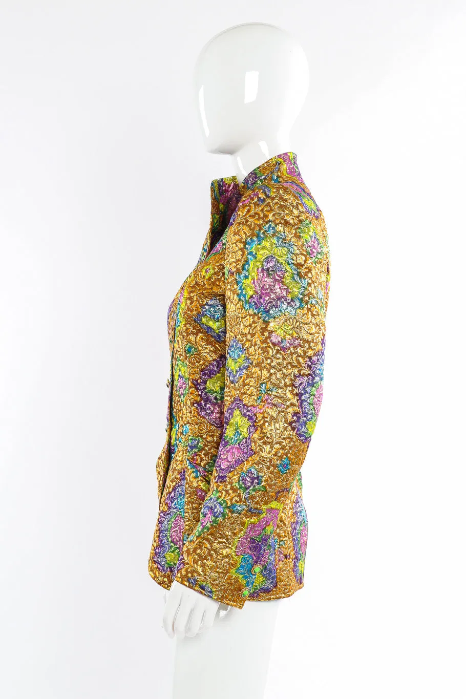 Floral Brocade Lamé Jacket