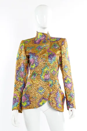 Floral Brocade Lamé Jacket
