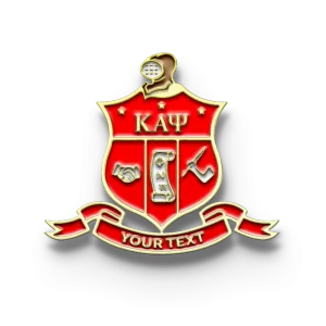 Fraternity Pin with Custom Text - Kappa Alpha Psi