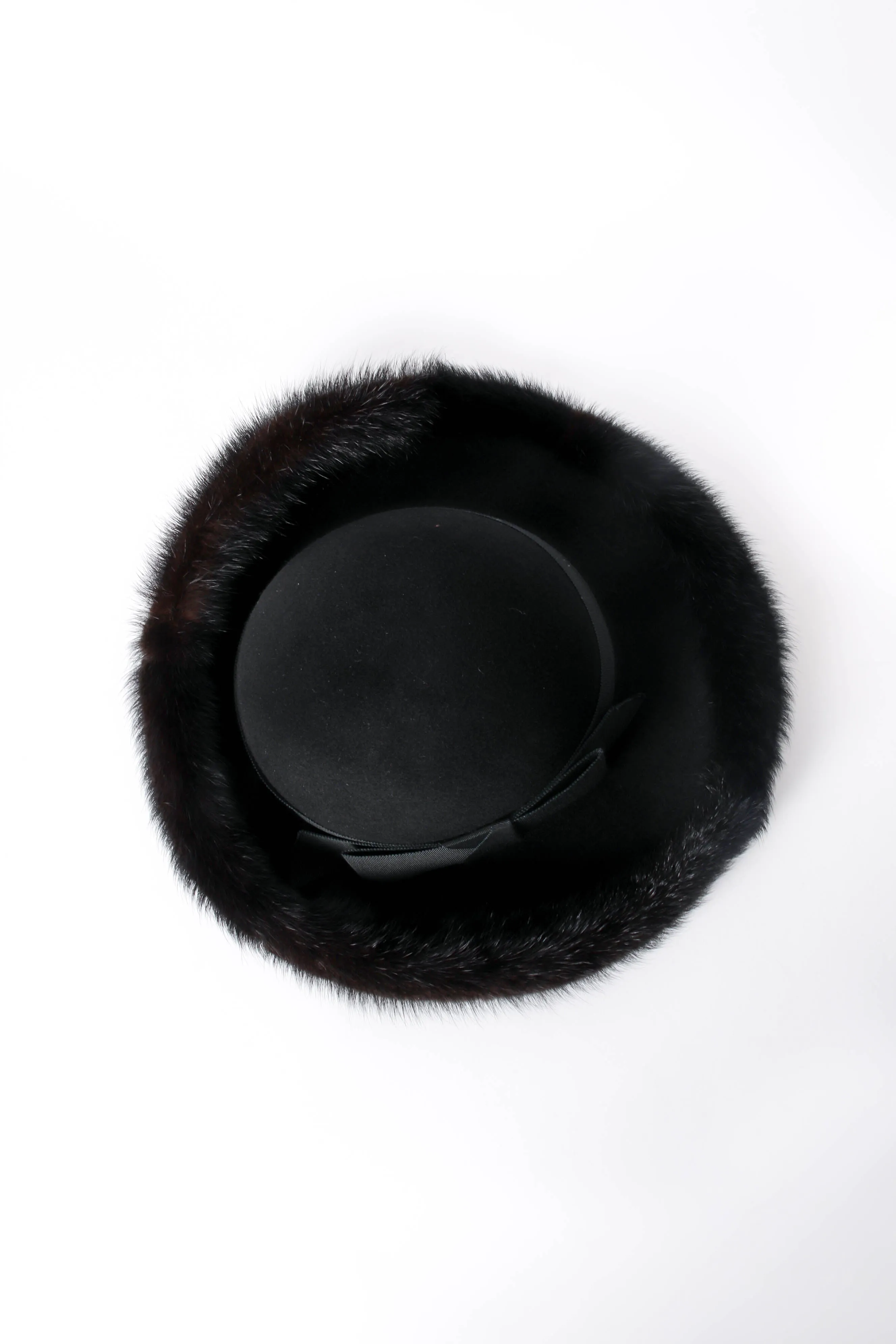 Fur-Trimmed Petite Halo Hat