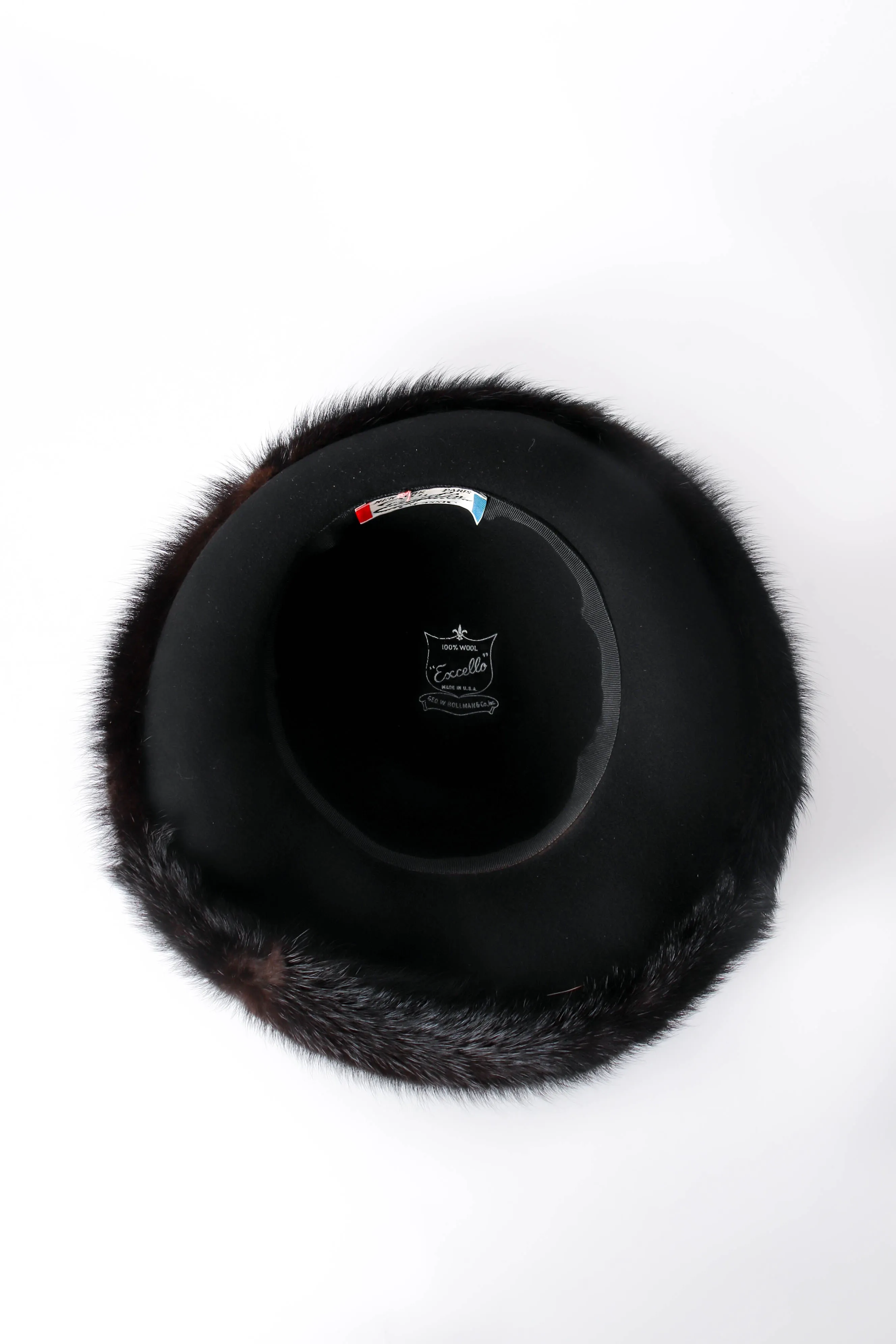 Fur-Trimmed Petite Halo Hat