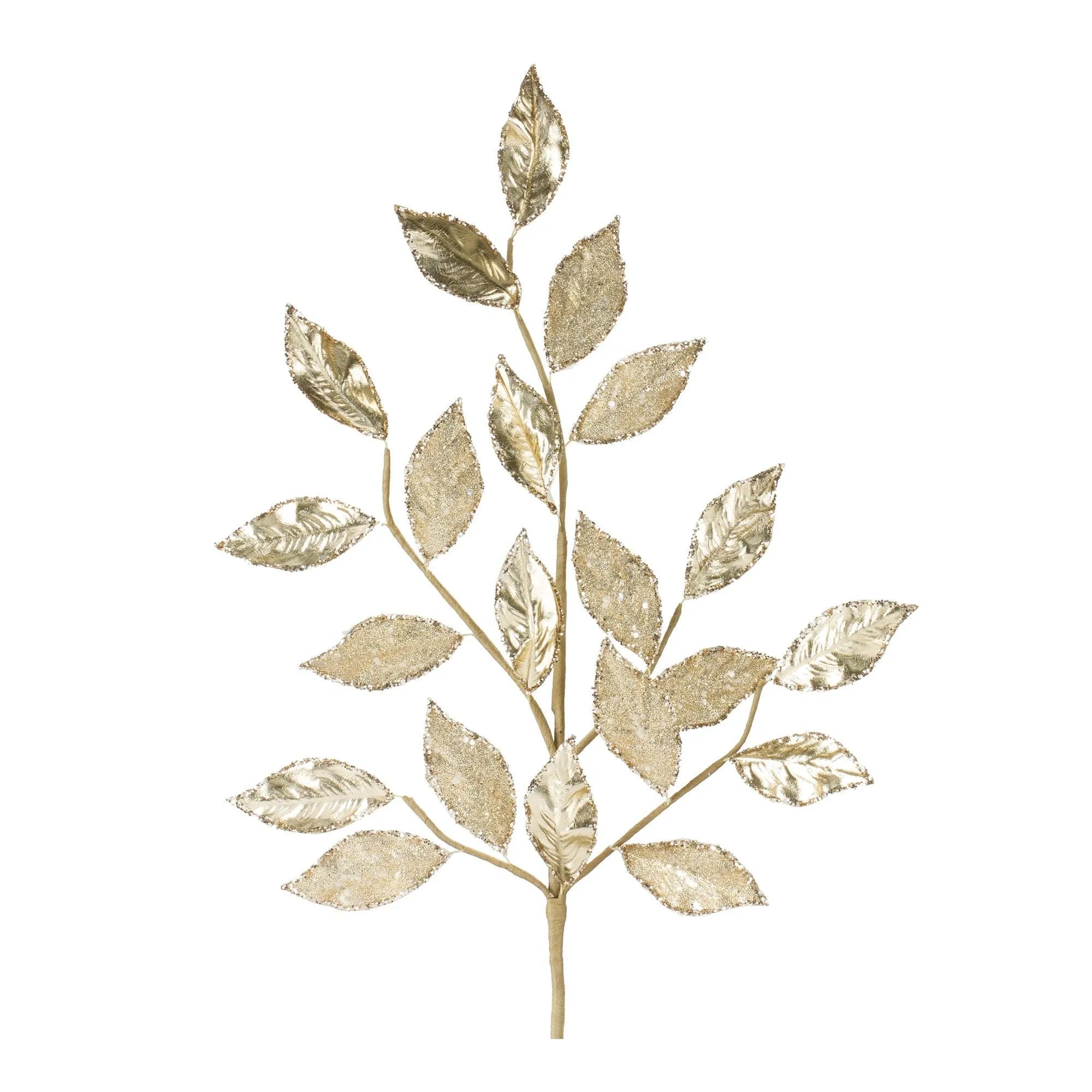 Glittered Leaf Spray (Set of 2)