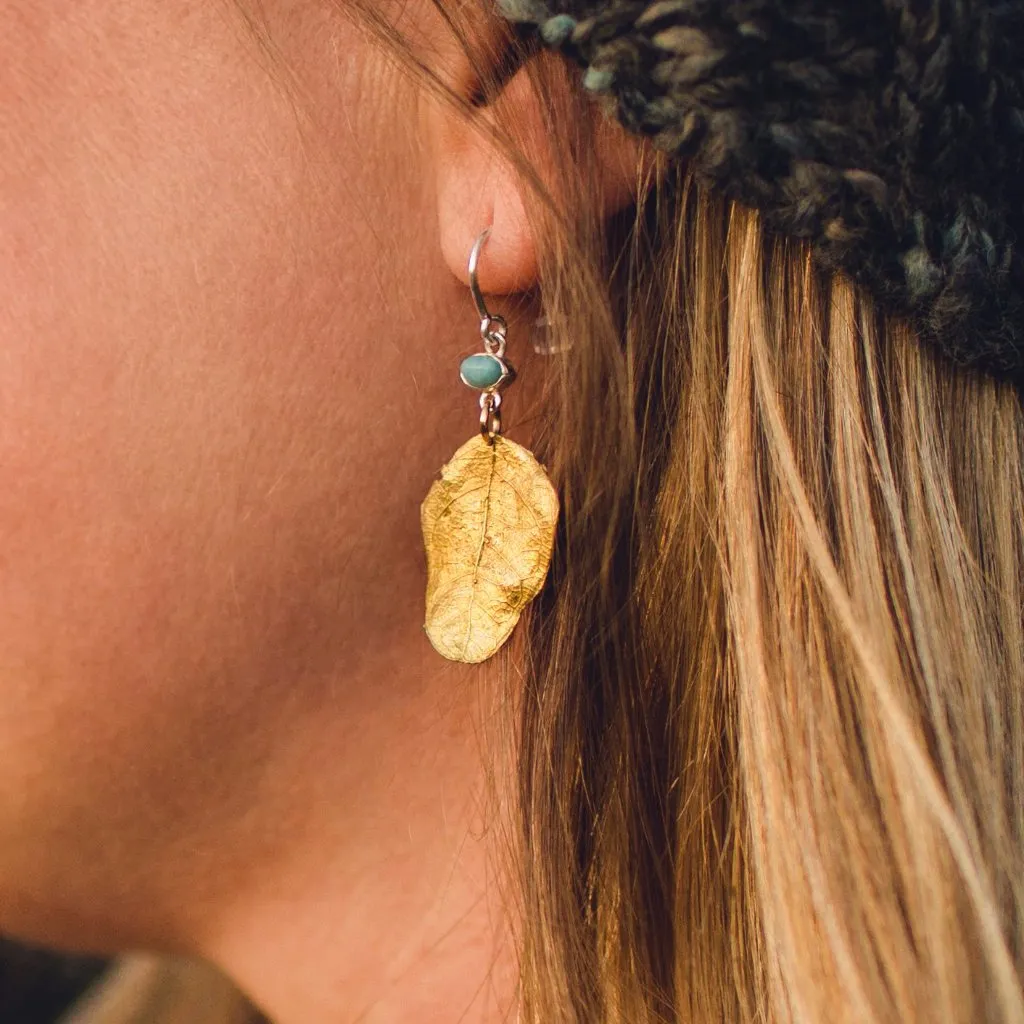 Golden Leaf Earrings