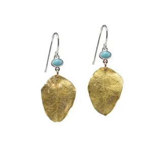 Golden Leaf Earrings