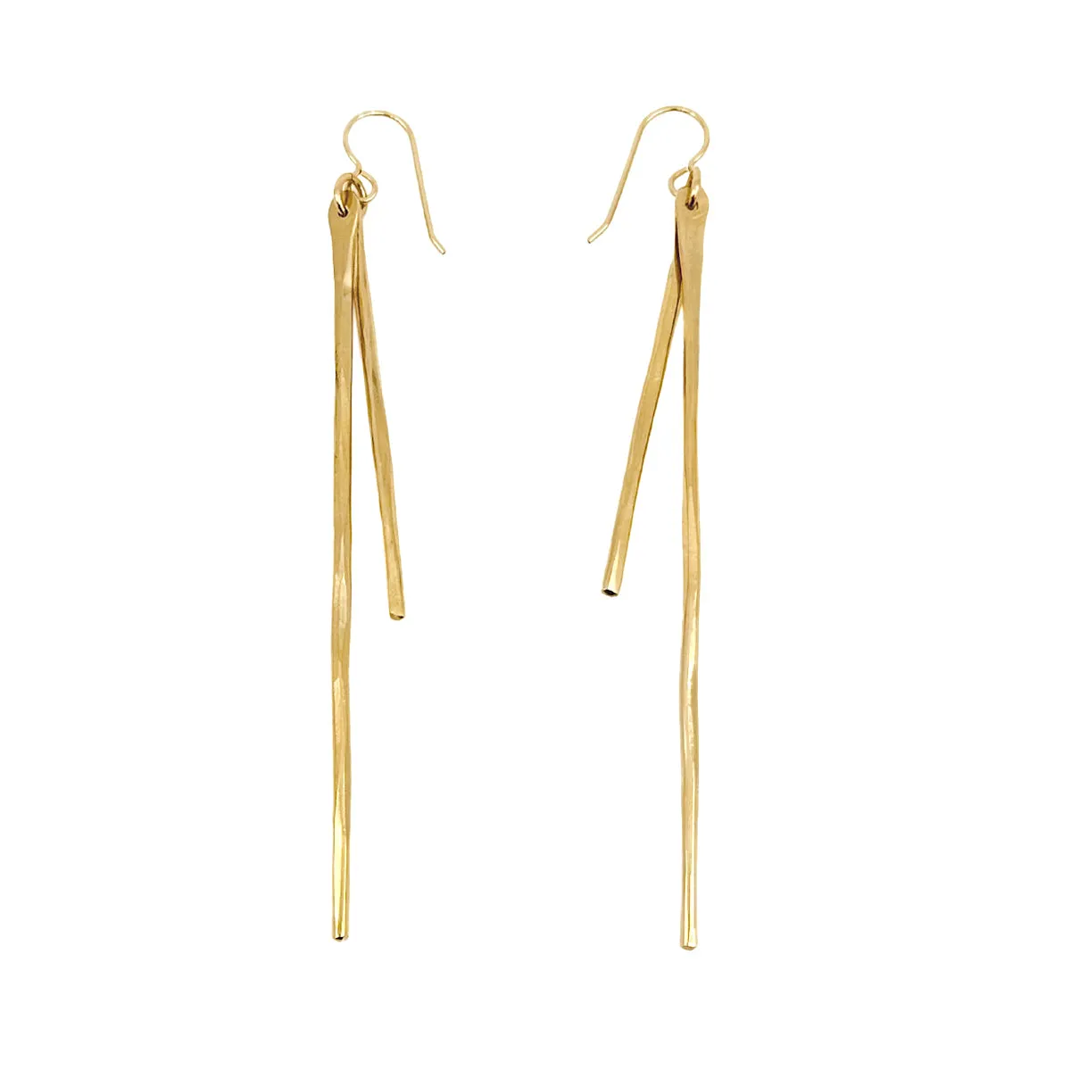 Hammered Sticks Earrings