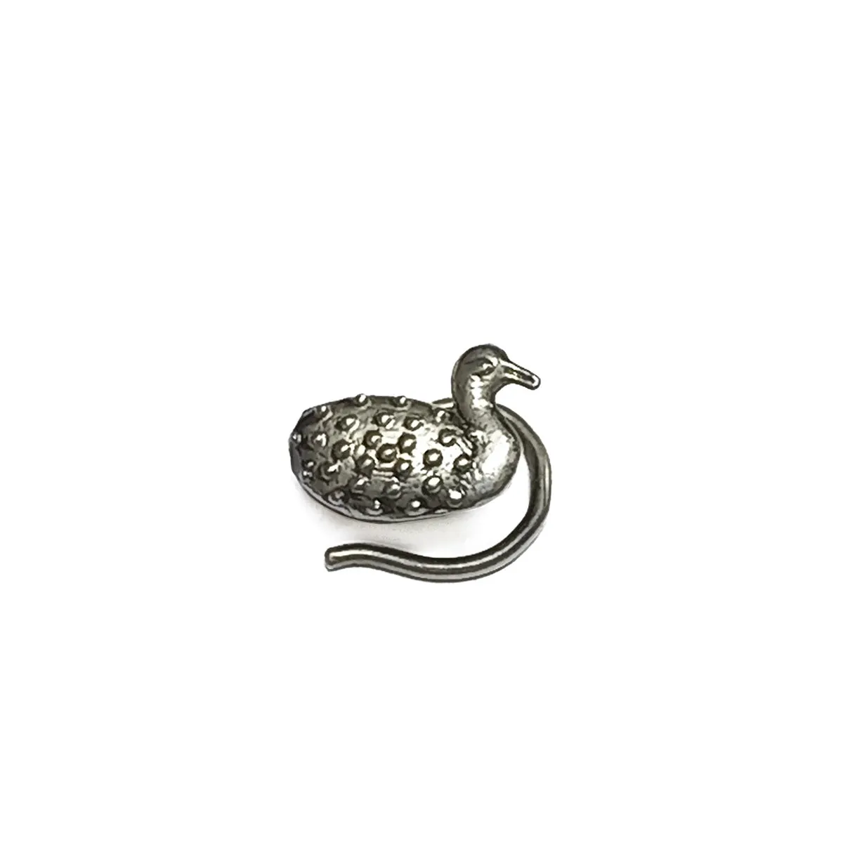 Hans Silver Nose Pin - Pierced by MOHA
