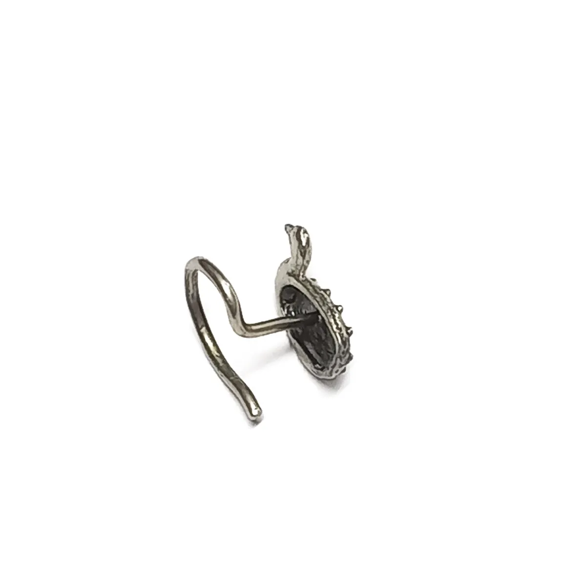 Hans Silver Nose Pin - Pierced by MOHA