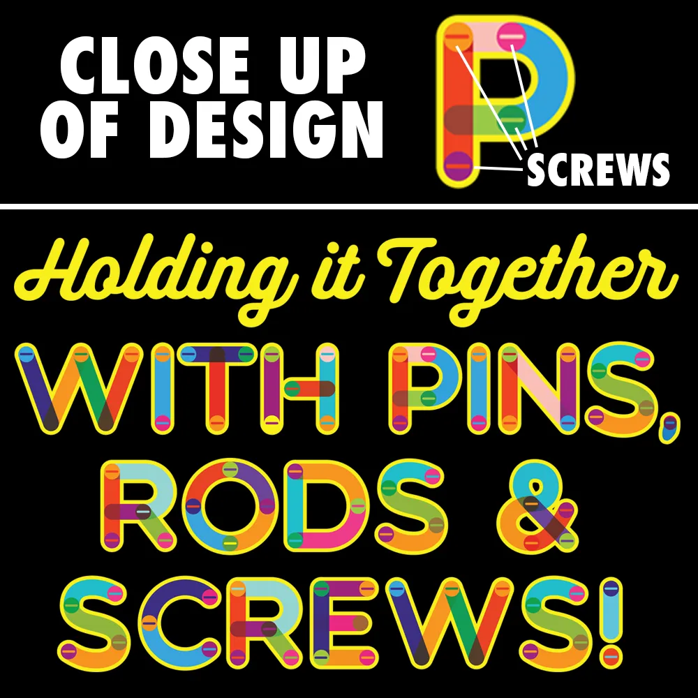 Holding It Together with Pins, Rods & Screws (Tote Bag)