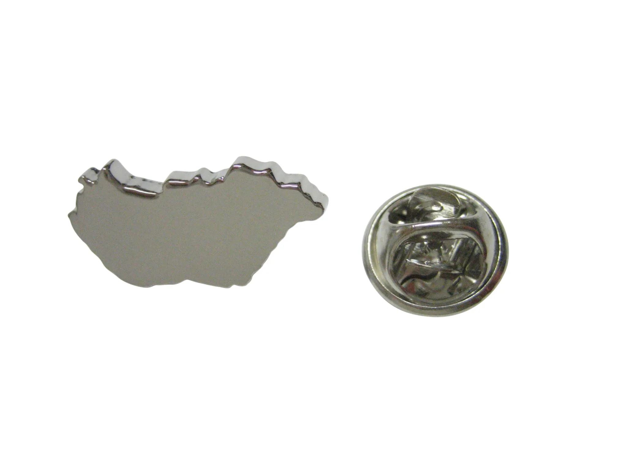 Hungary Map Shape Lapel Pin