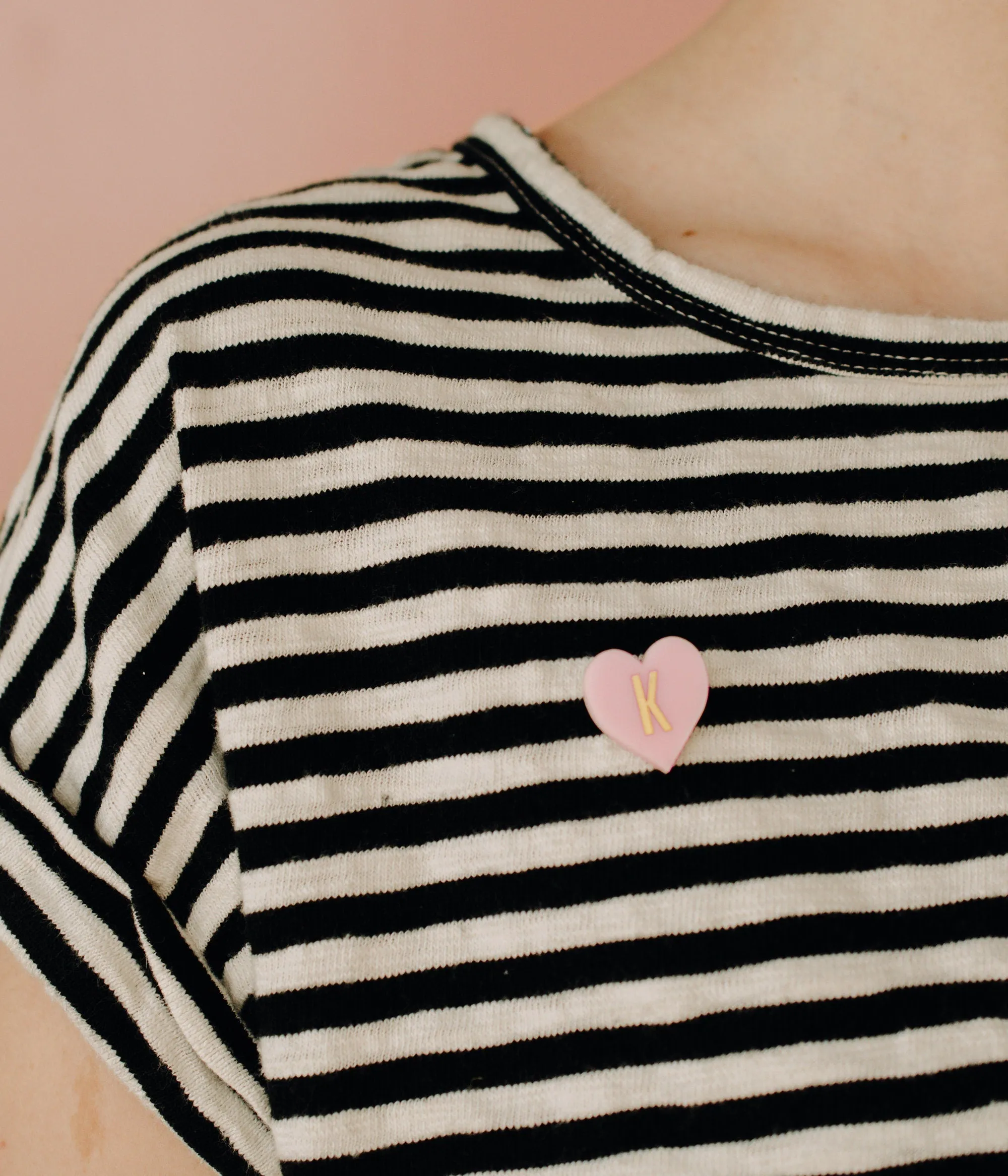 Initial heart pin, personalized pin, custom initial gift, personalized gift, bridesmaid gift, gift for her, heart pin, heart jewelry