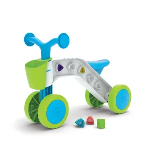 ItsiBitsi Blocks ride-on with storage basket and play blocks that fit in frame