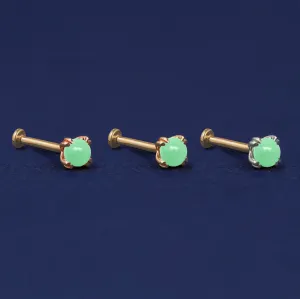 Jade Flatback Piercing