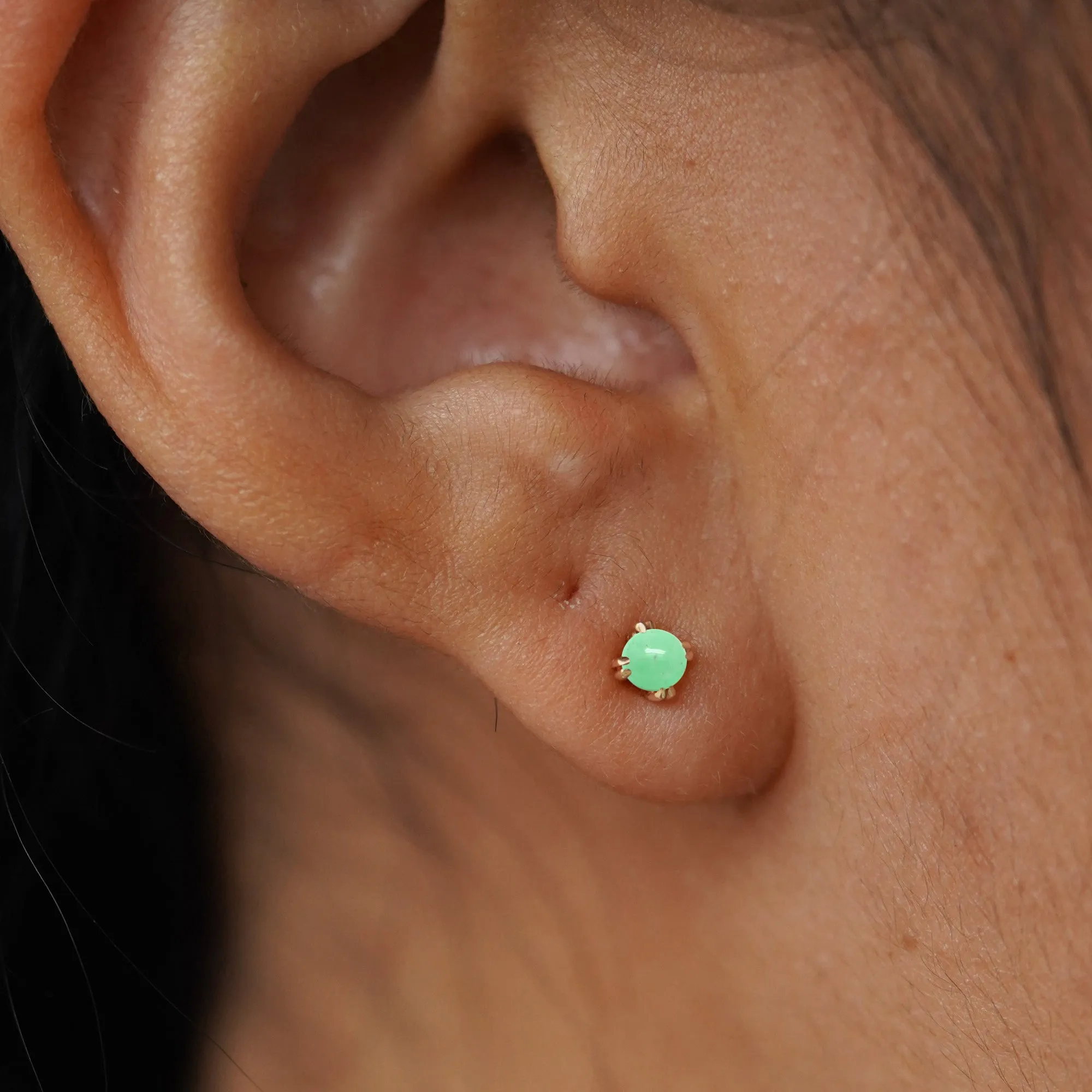 Jade Flatback Piercing