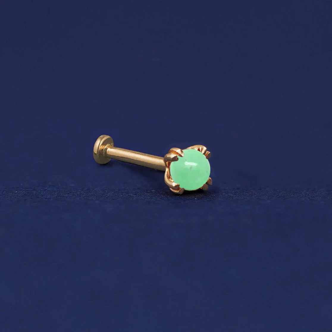 Jade Flatback Piercing