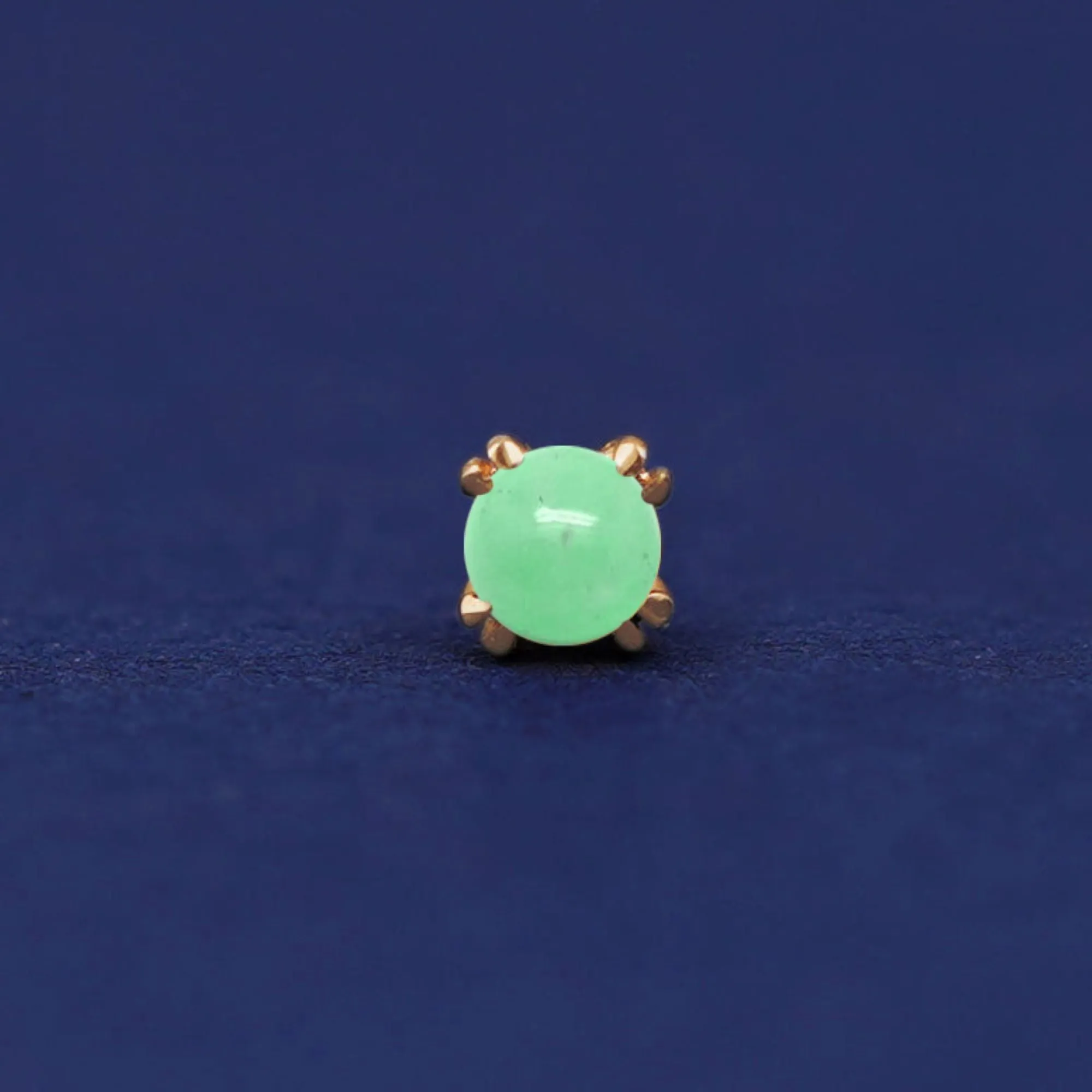 Jade Flatback Piercing