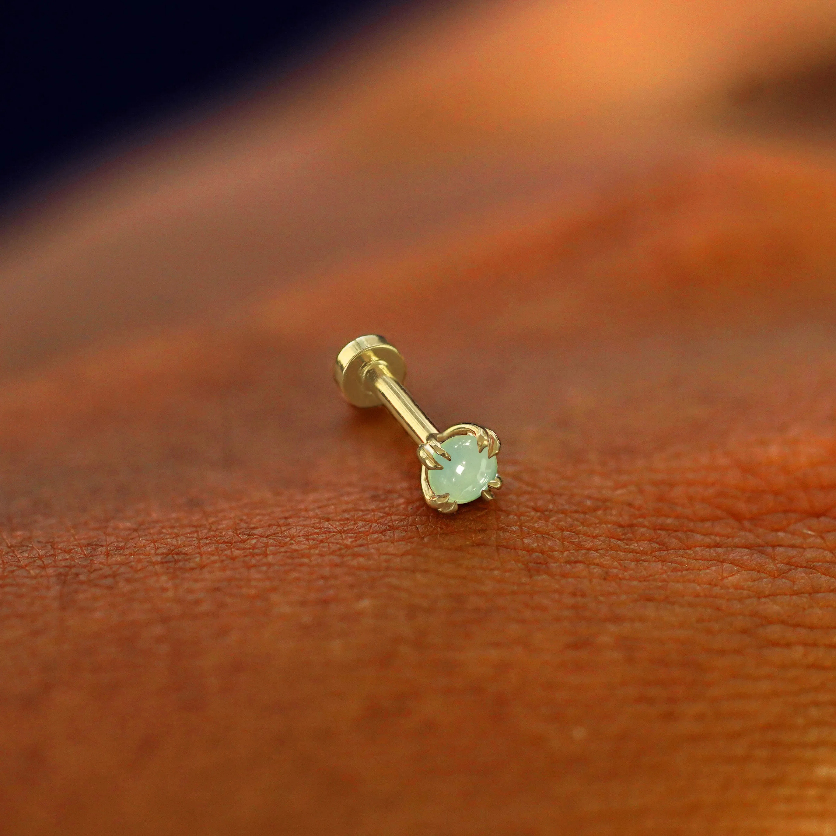 Jade Flatback Piercing