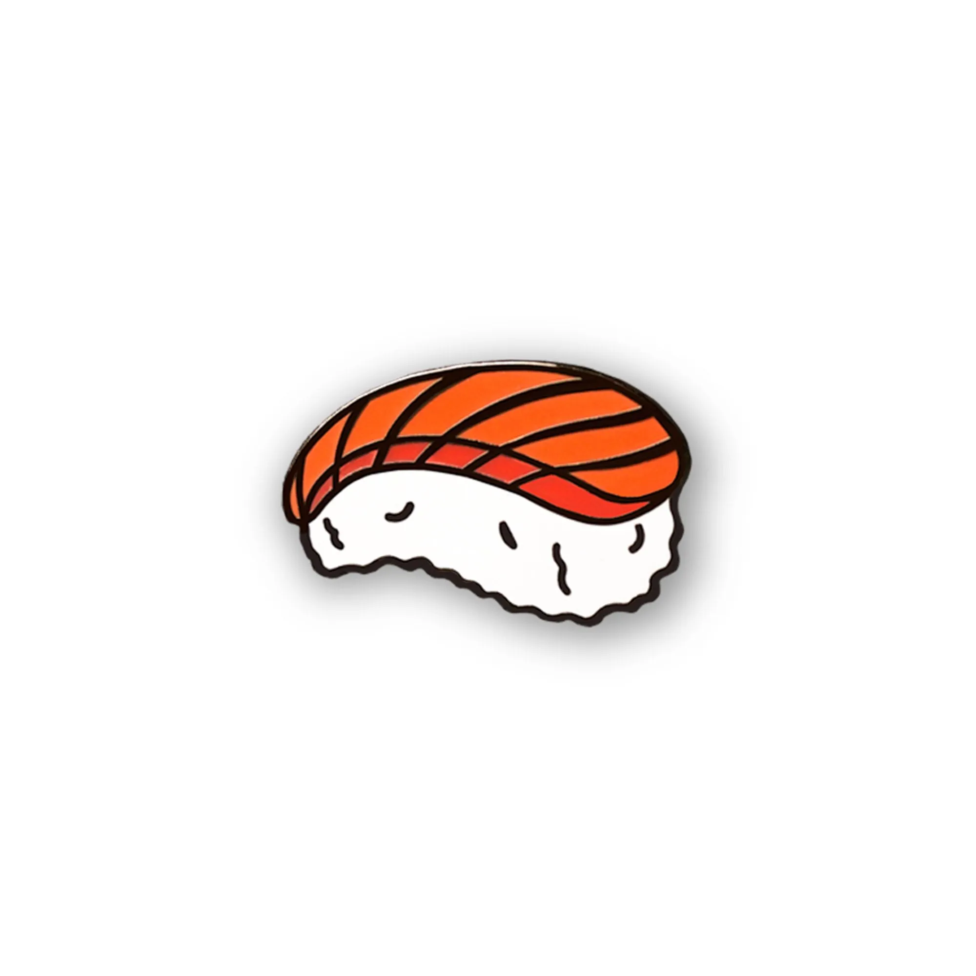 Japan: Salmon (Sake) Nigiri Sushi Lapel Enamel Pin