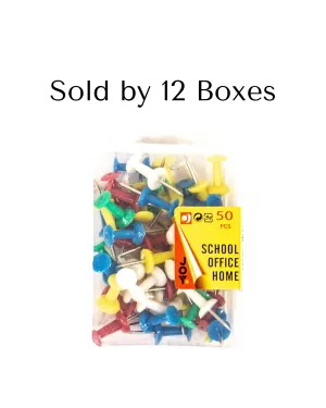 Joy Plastic Head Push Pin 50pcs (12Box)