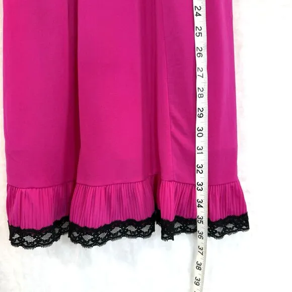 JP Gaultier x Target Pink Slip Dress Nightgown Lingerie Black Lace Small