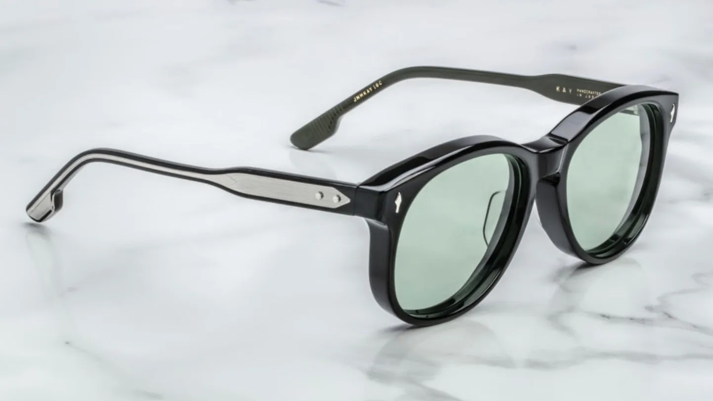 KAY-Cobra / Vintage Green Mineral Glass / Silver