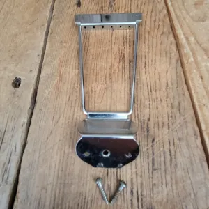Kay Harmony 1960s Trapeze Tailpiece Chrome Trimmed With Two Screws