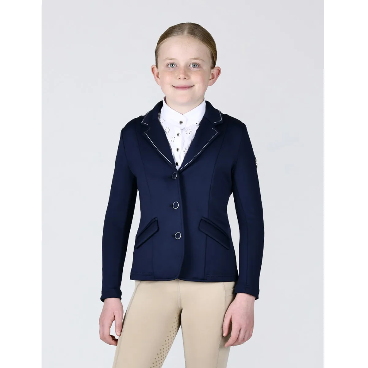 Kids Lulu Competition Jacket - Naval Academy/Silver