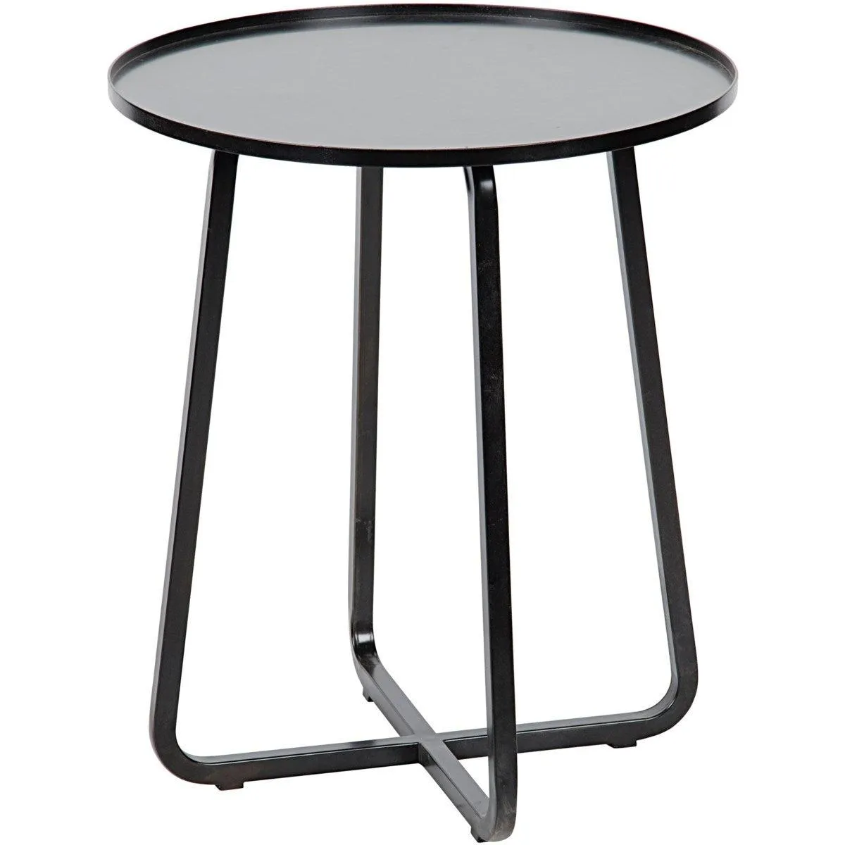 Kimana Side Table, Black Steel