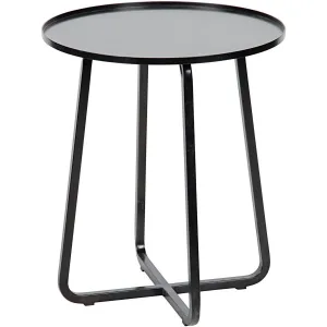 Kimana Side Table, Black Steel