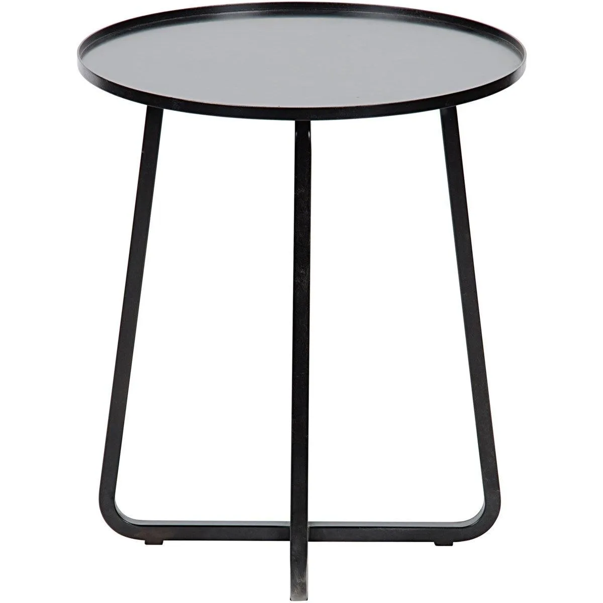 Kimana Side Table, Black Steel