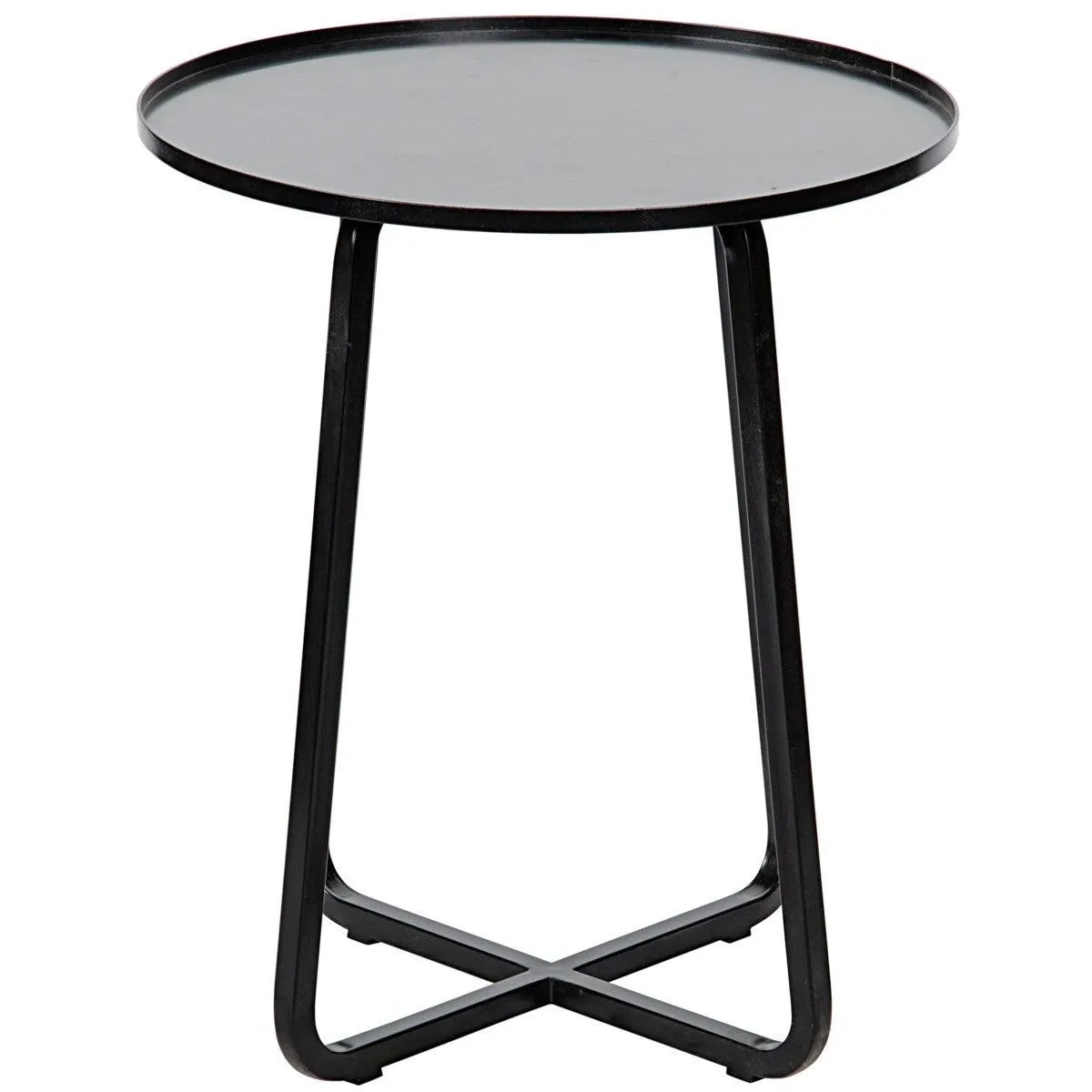 Kimana Side Table, Black Steel
