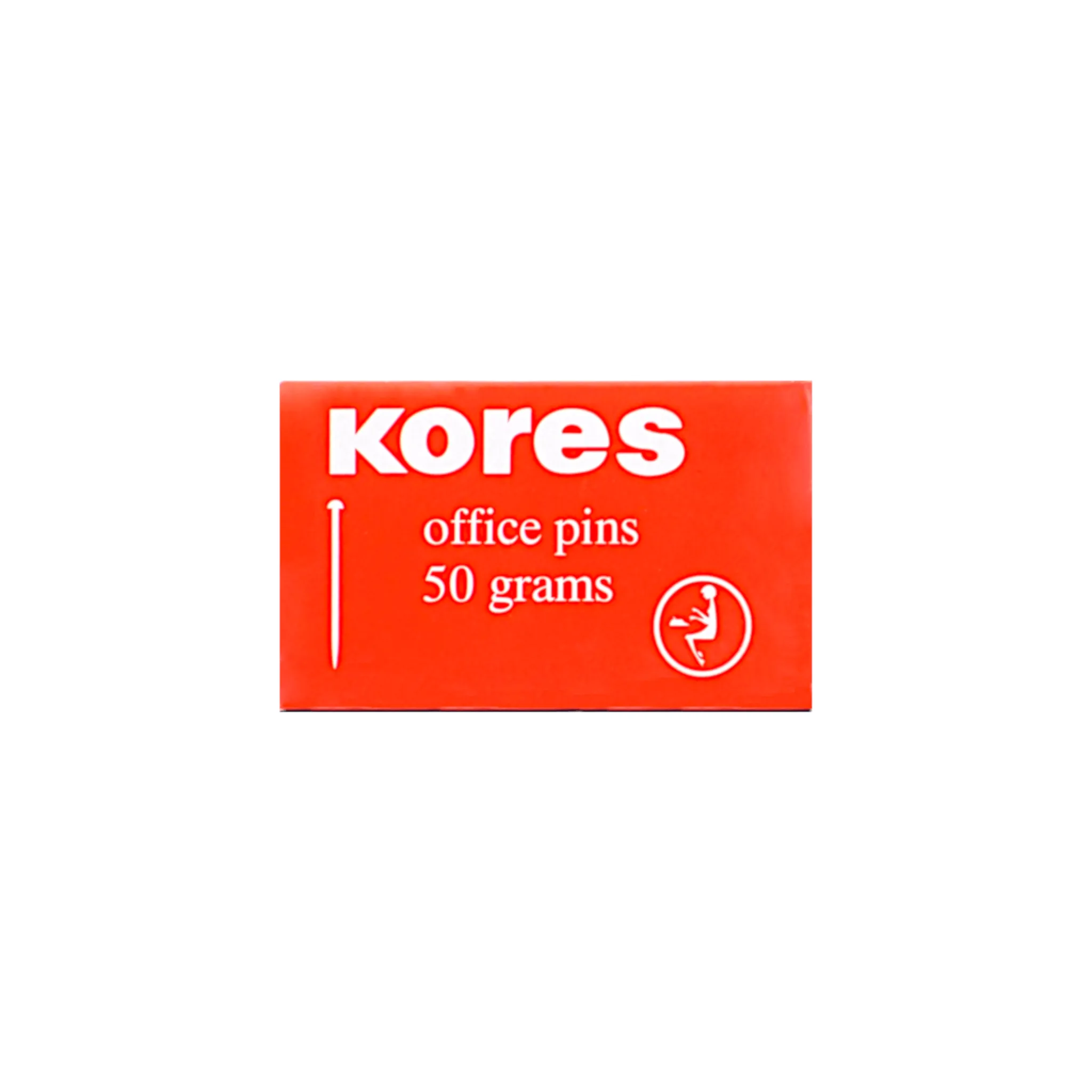 Kores Office Head Pin 26 mm Box of 50 gm Silver