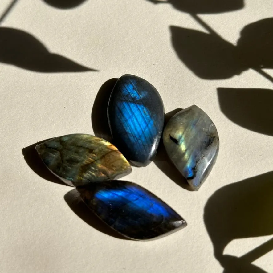 LABRADORITE FREEFORM LEAF