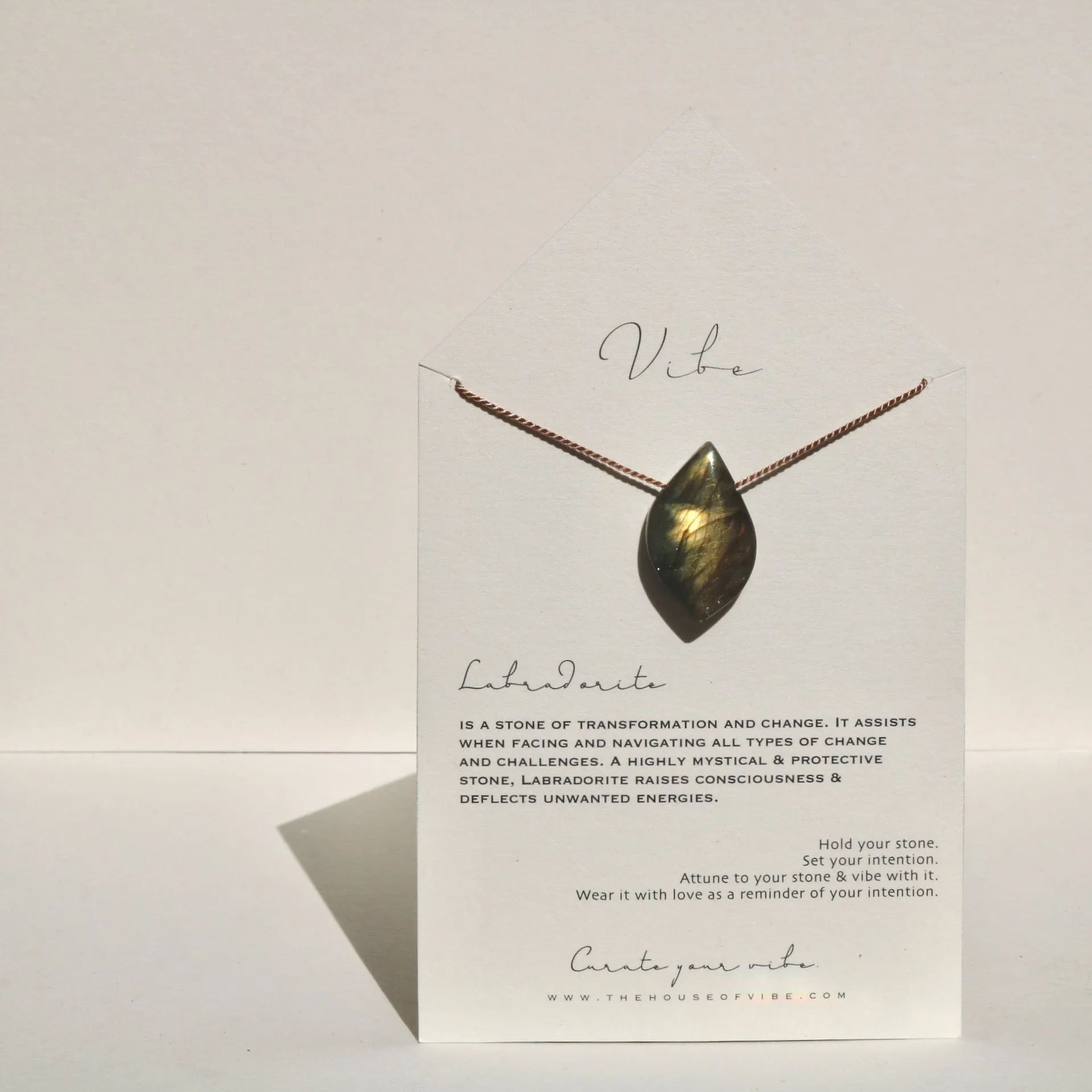 LABRADORITE FREEFORM LEAF