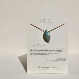 LABRADORITE FREEFORM LEAF