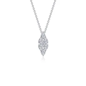 Lafonn Simulated Diamond Cluster Necklace N0326CLP