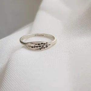 Lavender Leaves Ring