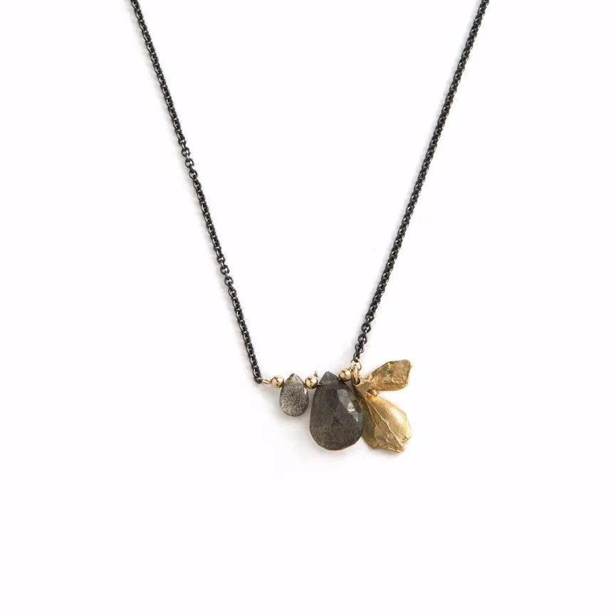 Leaf & Labradorite Necklace