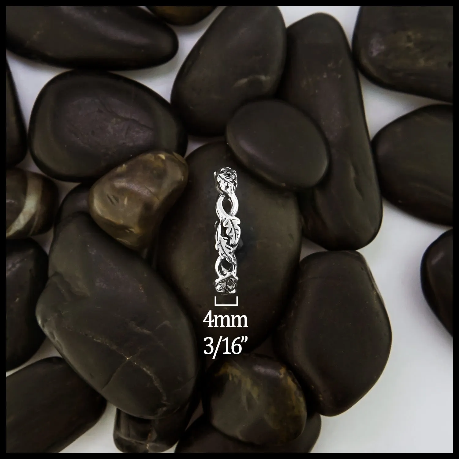 Leaf and Vine Twist Ring
