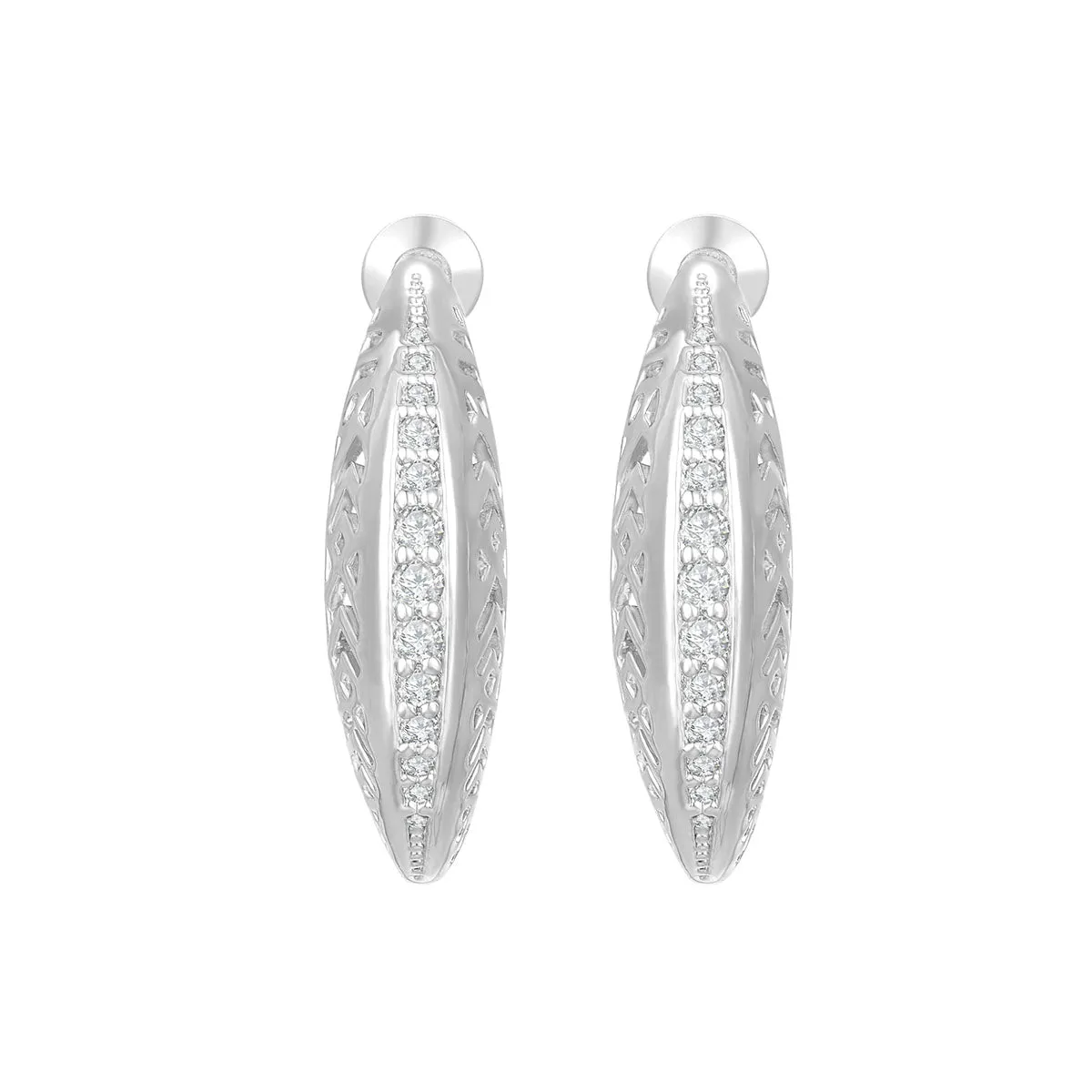 Leaf / Earrings Silver