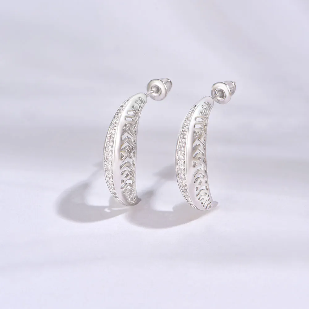 Leaf / Earrings Silver
