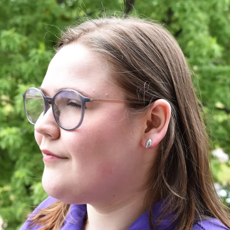 Leaf Post Earrings