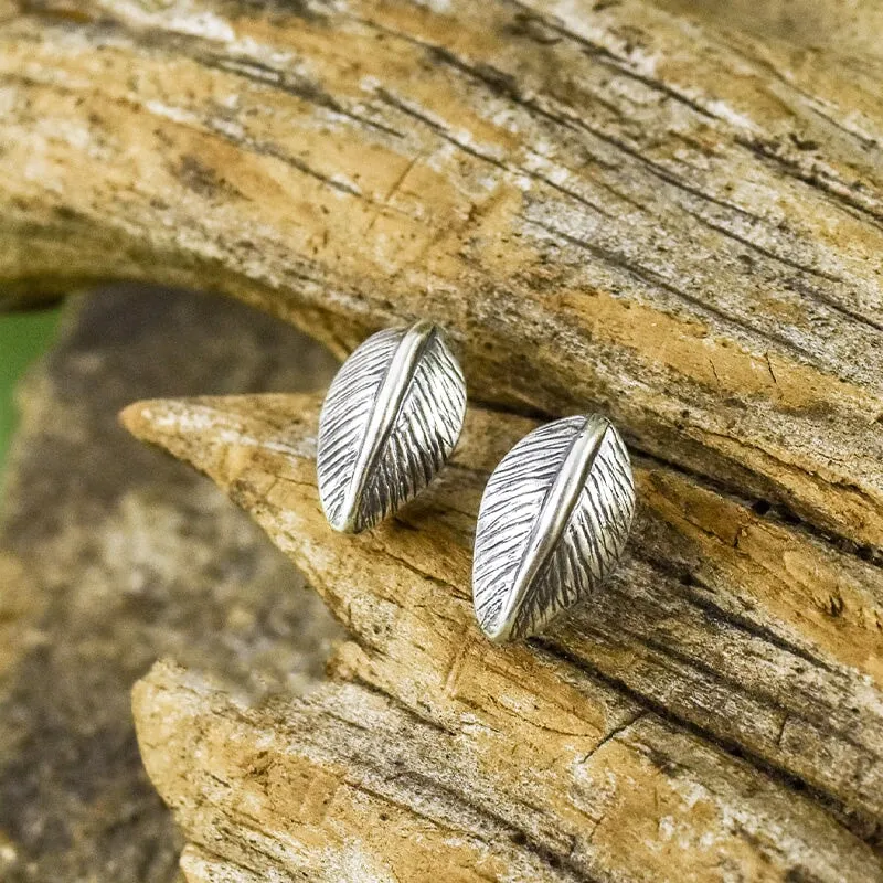 Leaf Post Earrings