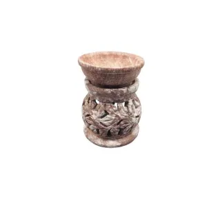 Leaf Soapstone Oil Diffuser 3.25 Round