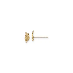 Leaf Stud Post Earrings (14K)