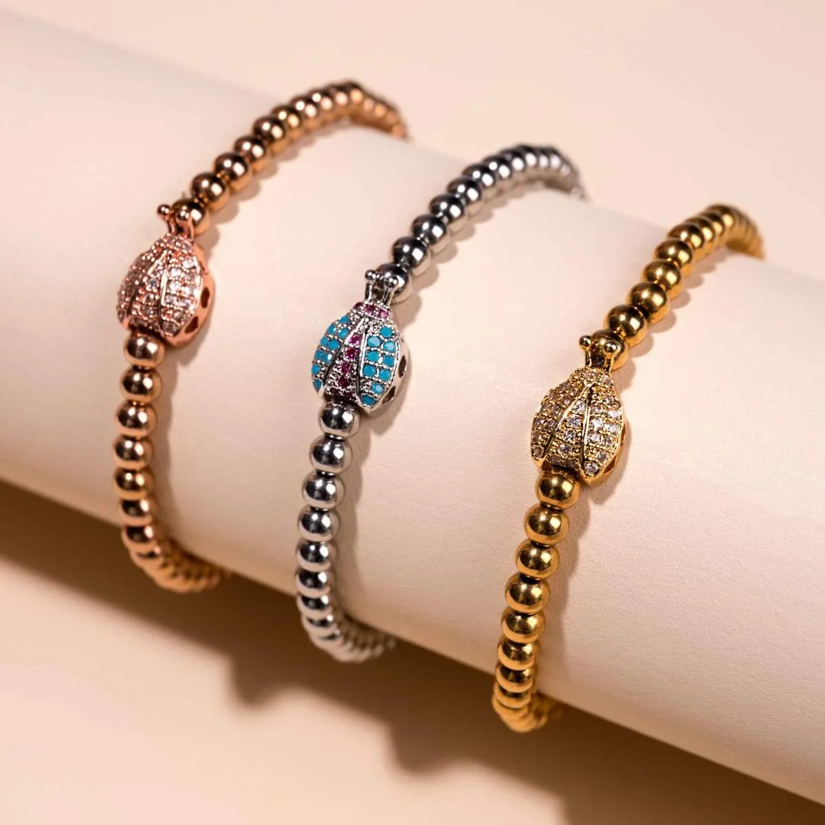 Lucky Bug | 18k Gold | Crystal Ladybug