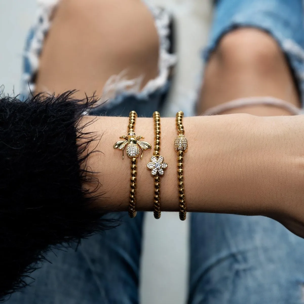 Lucky Bug | 18k Gold | Crystal Ladybug