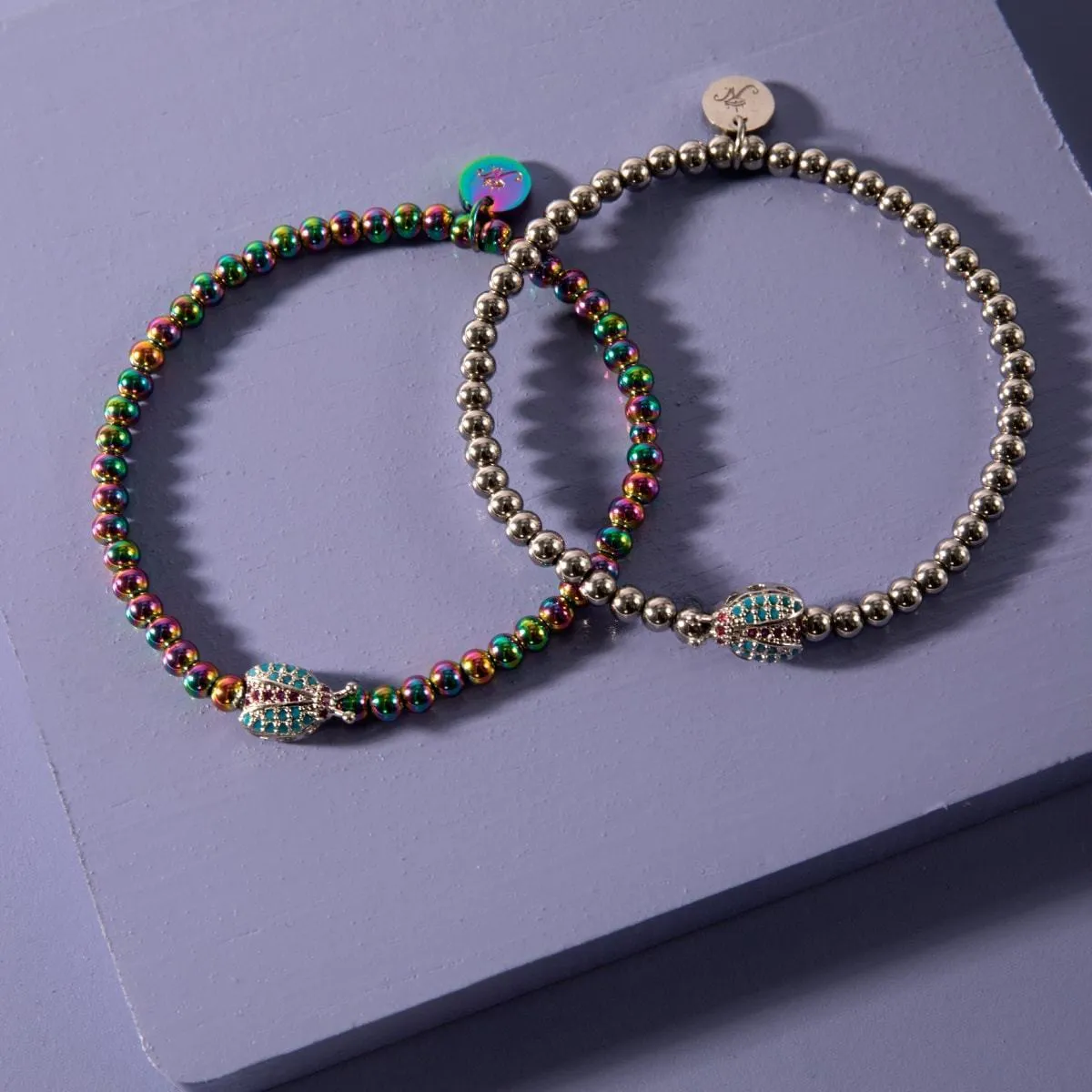 Lucky Bug | Unicorn Silver | Crystal Ladybug